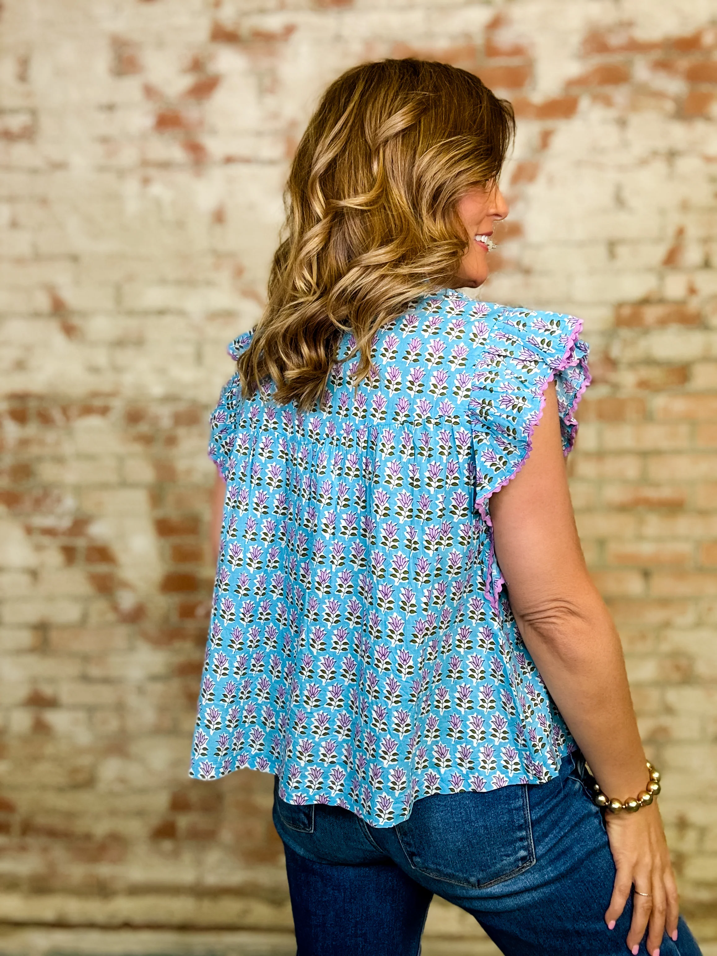 Sister Mary Farrah Floral Top - Image 6