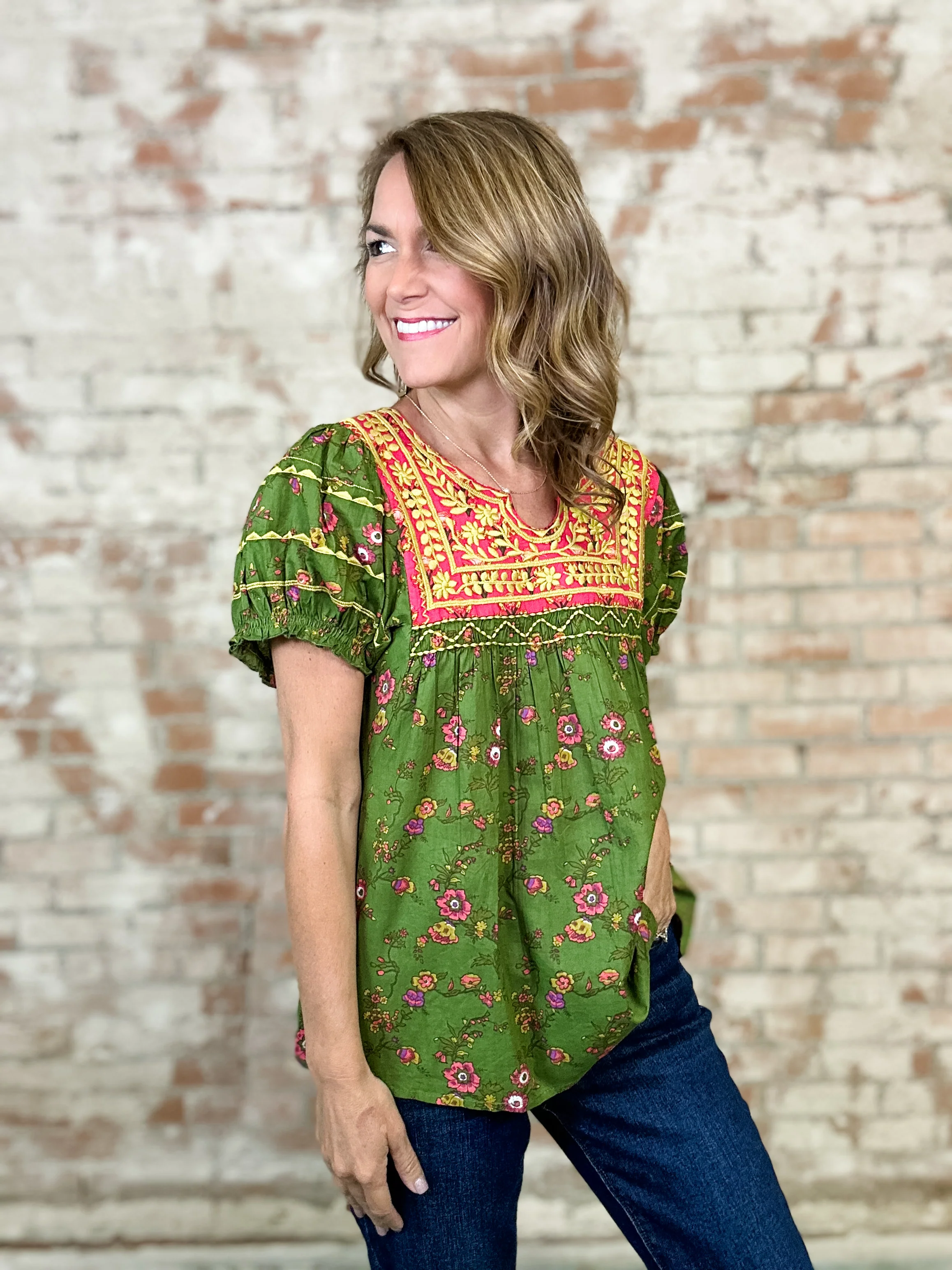 Sister Mary Patsy Green Top - FINAL SALE - Image 4