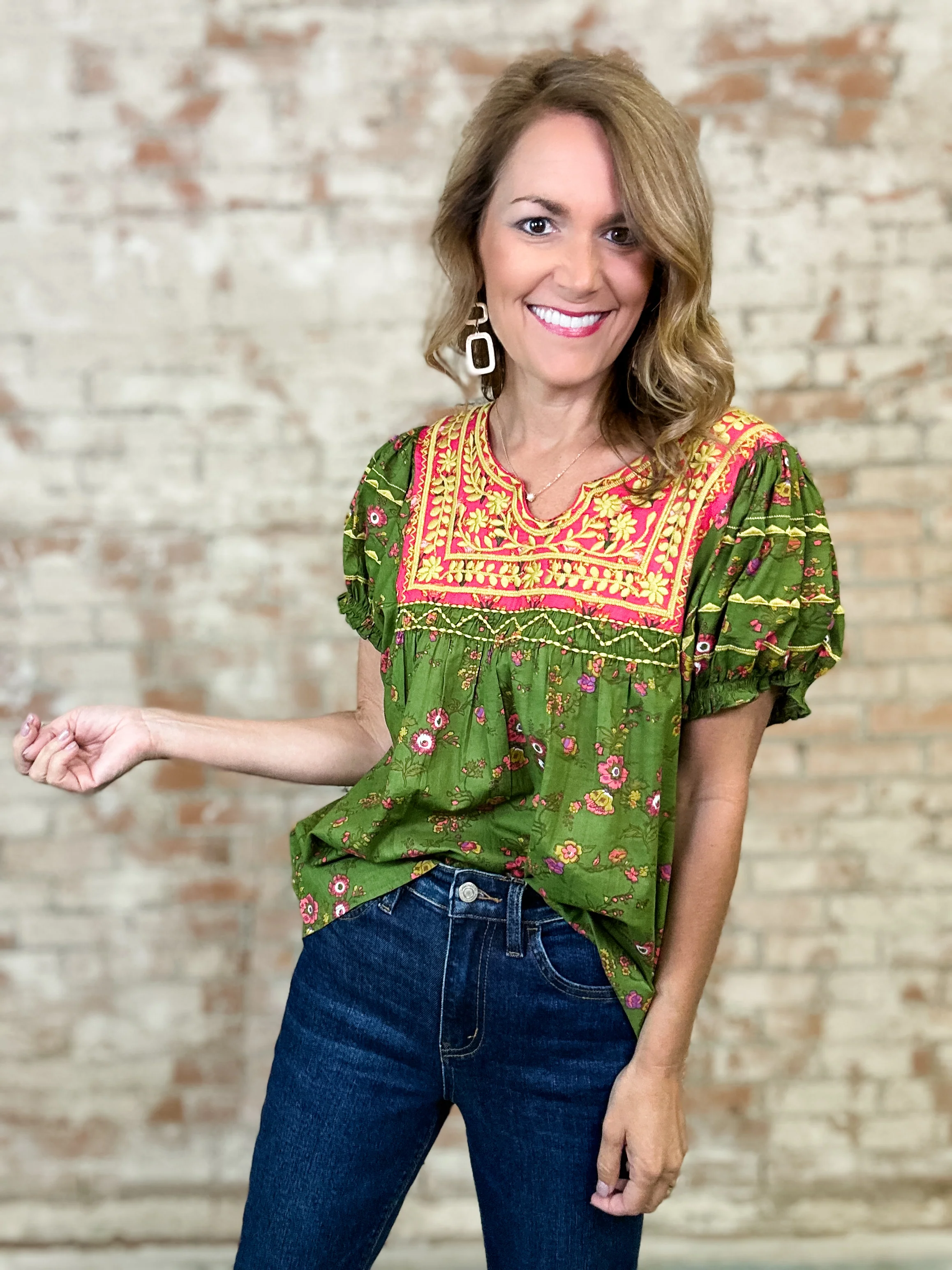 Sister Mary Patsy Green Top - FINAL SALE - Image 5
