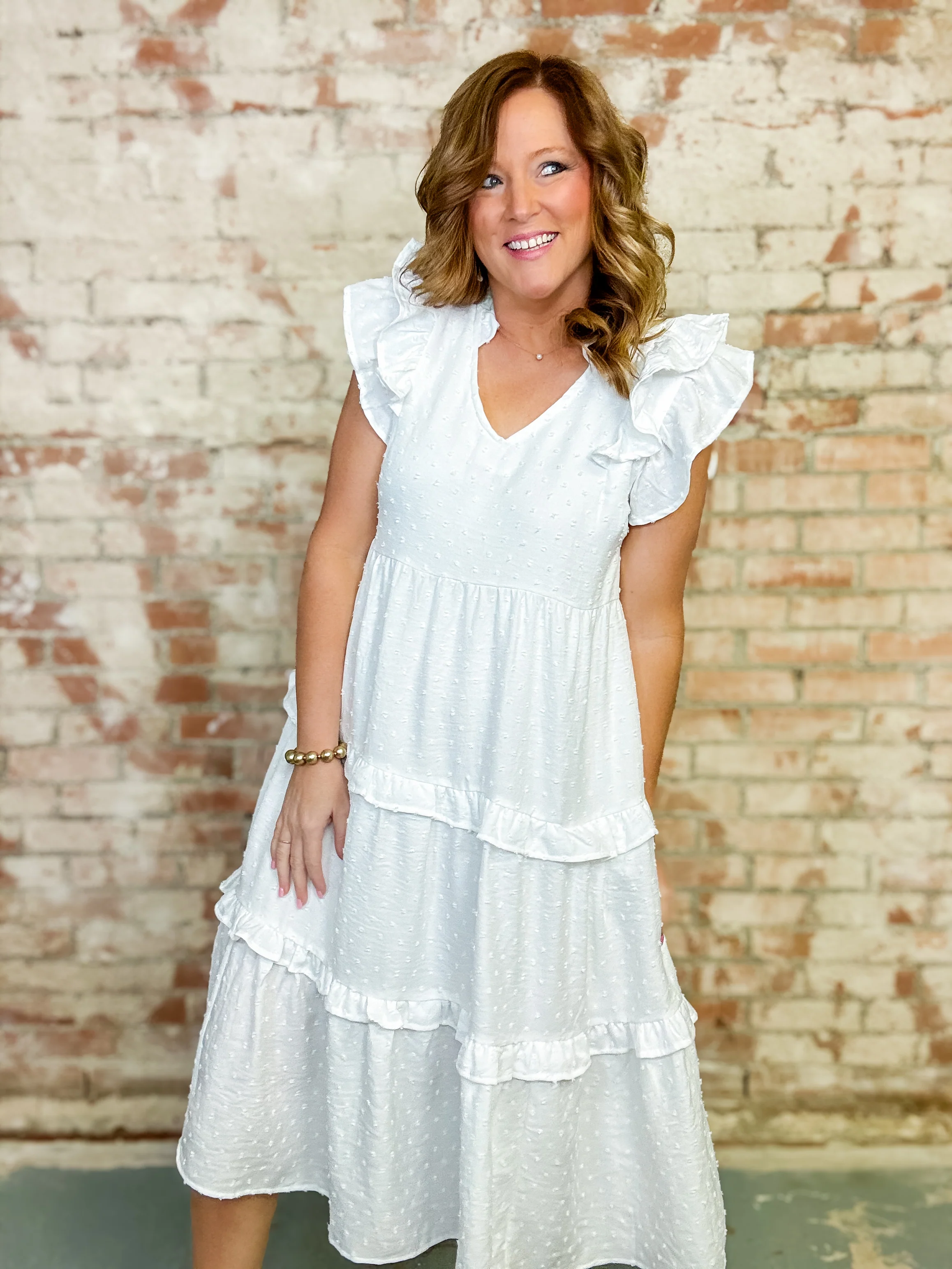 Susie Textured Midi Dress - Image 3