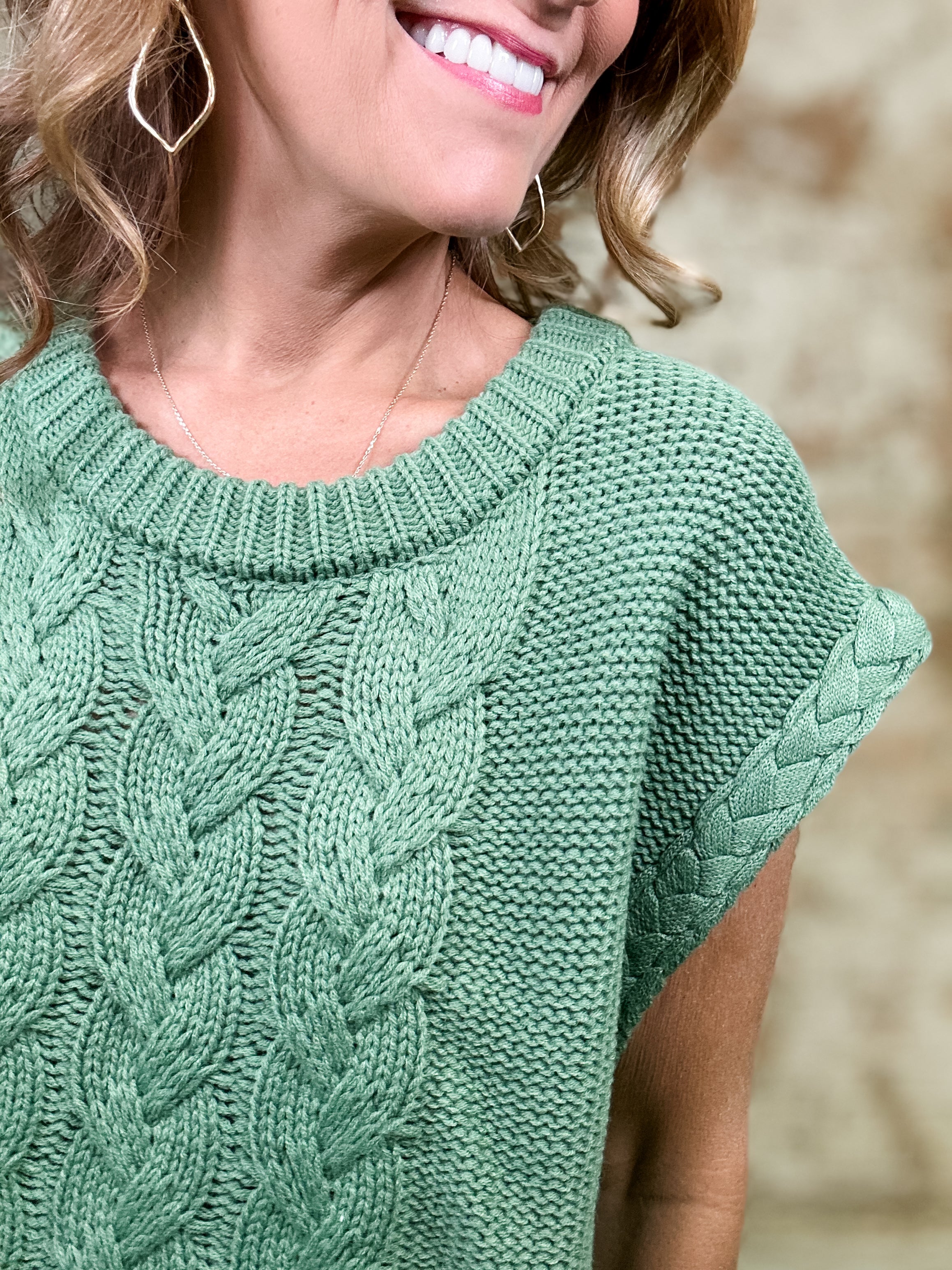 Thalyn Cable Knit Top - Image 5