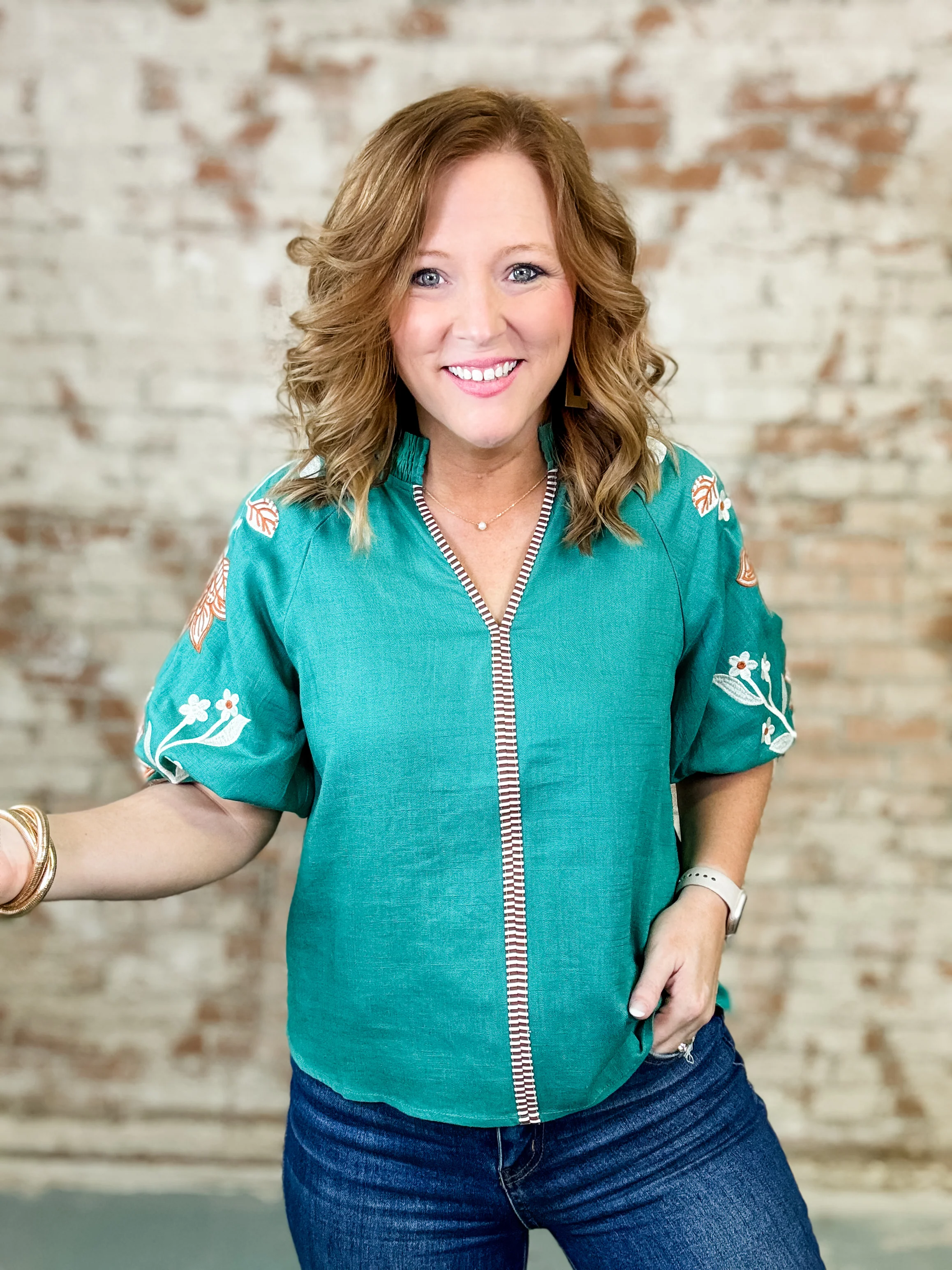 THML Bloom & Stripe Top - Image 3