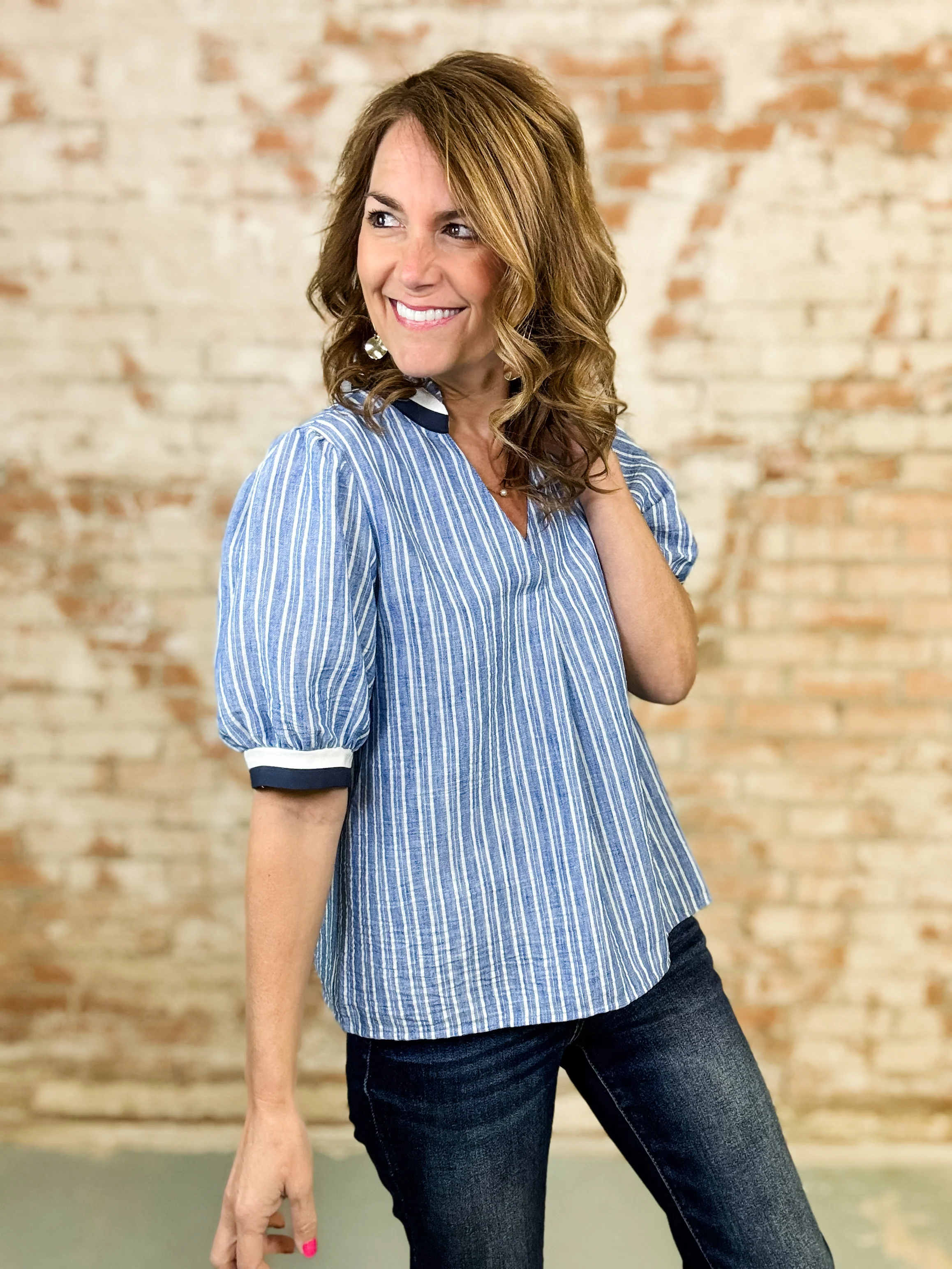 THML Carter Striped Top - Image 2