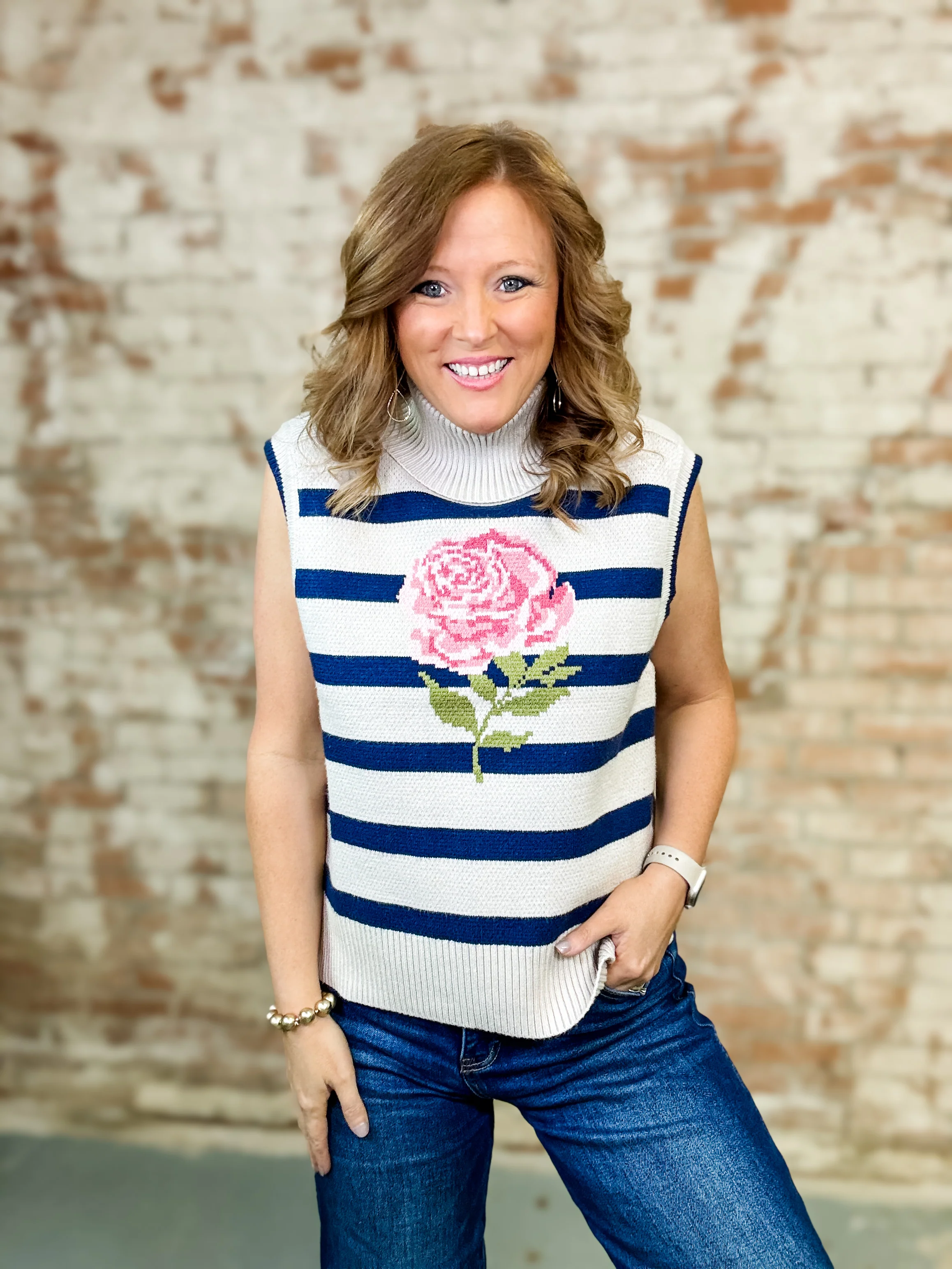 THML Junia Sleeveless Sweater Top - Image 3