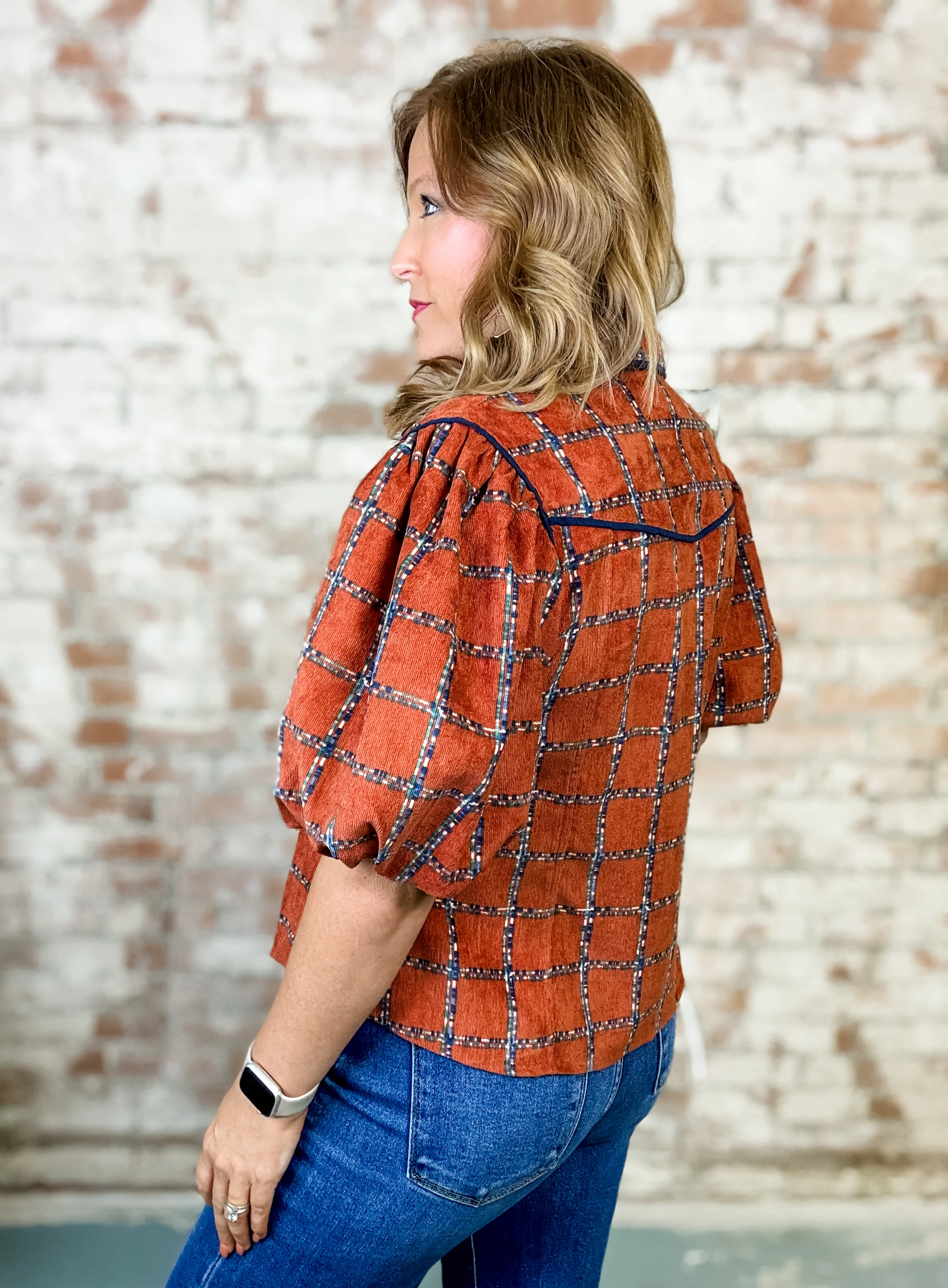 THML Selah Plaid Top - Image 6