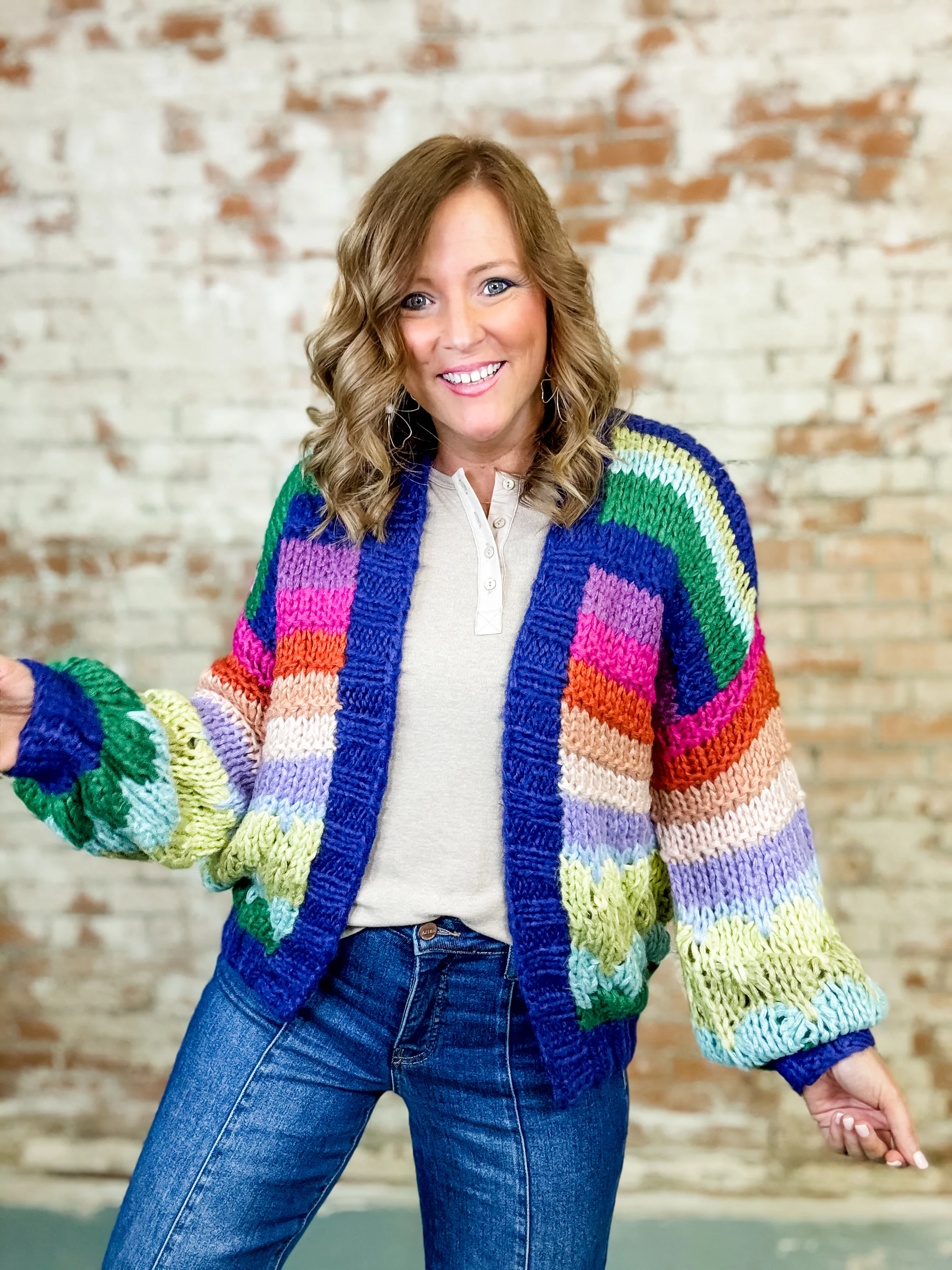 Tierny Colorful Cardigan - Image 4