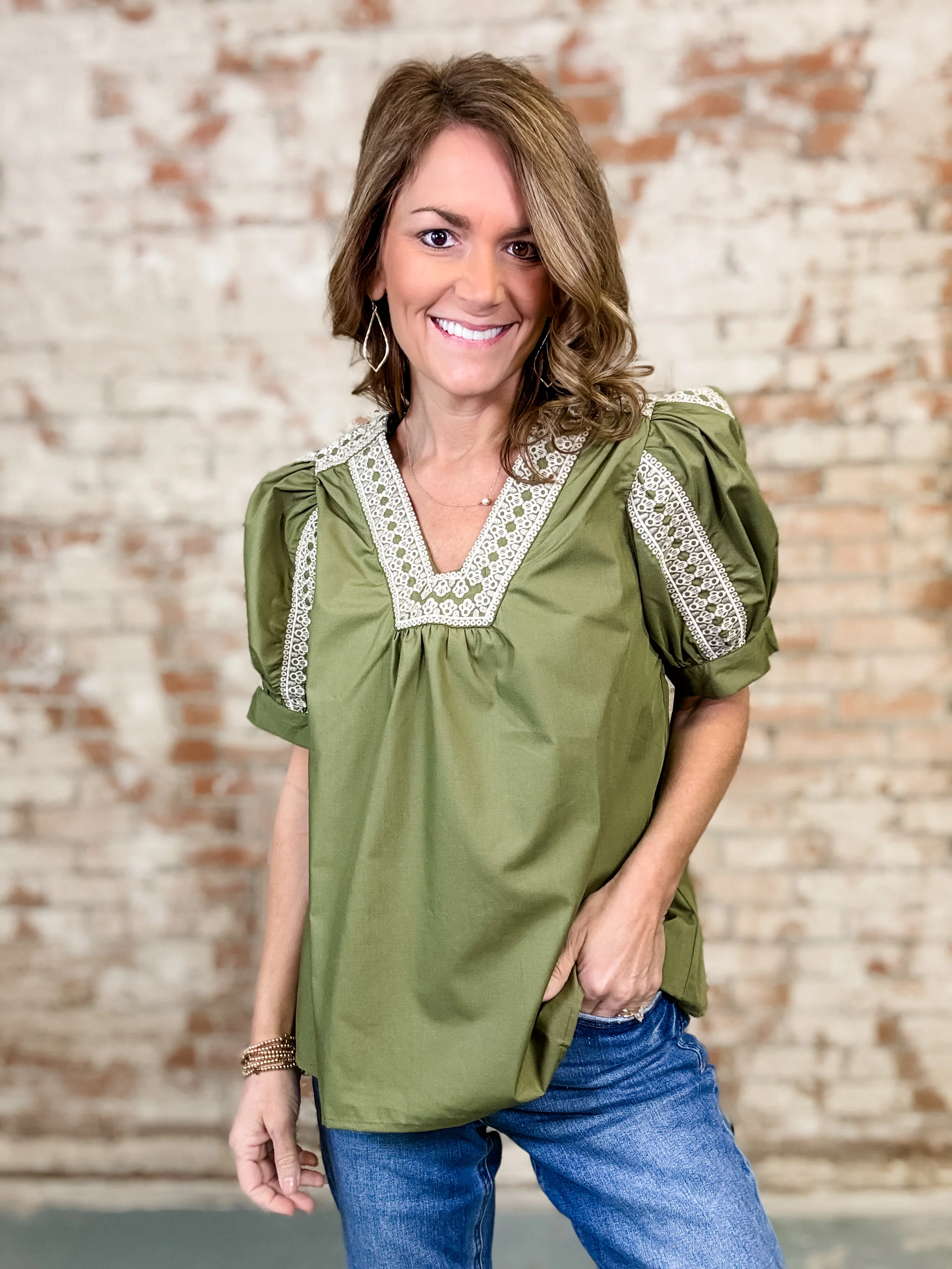 Toria Puff Sleeve Top - Image 3
