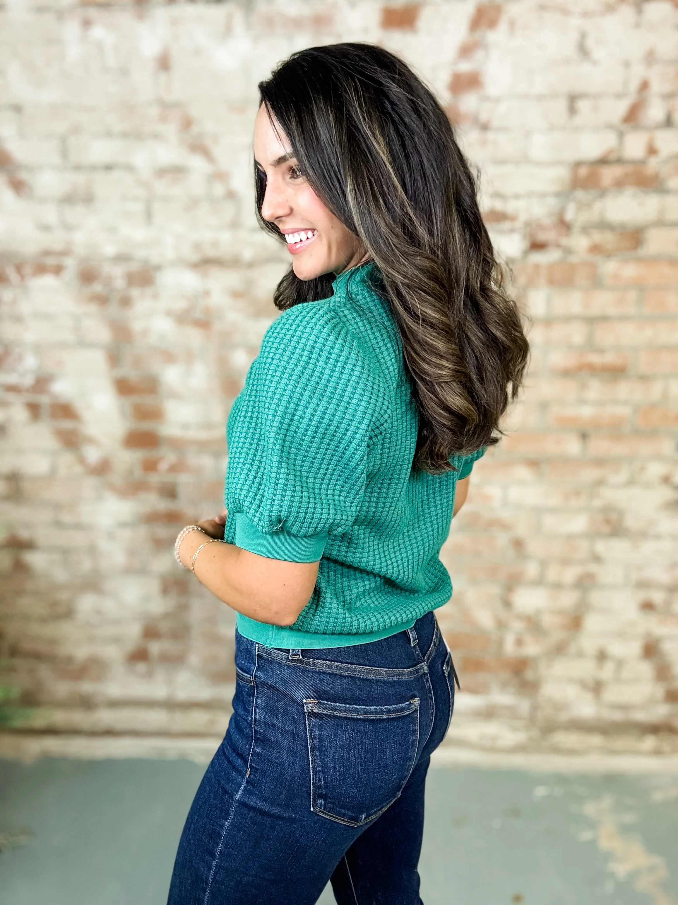 Valle Textured Knit Top - Image 3