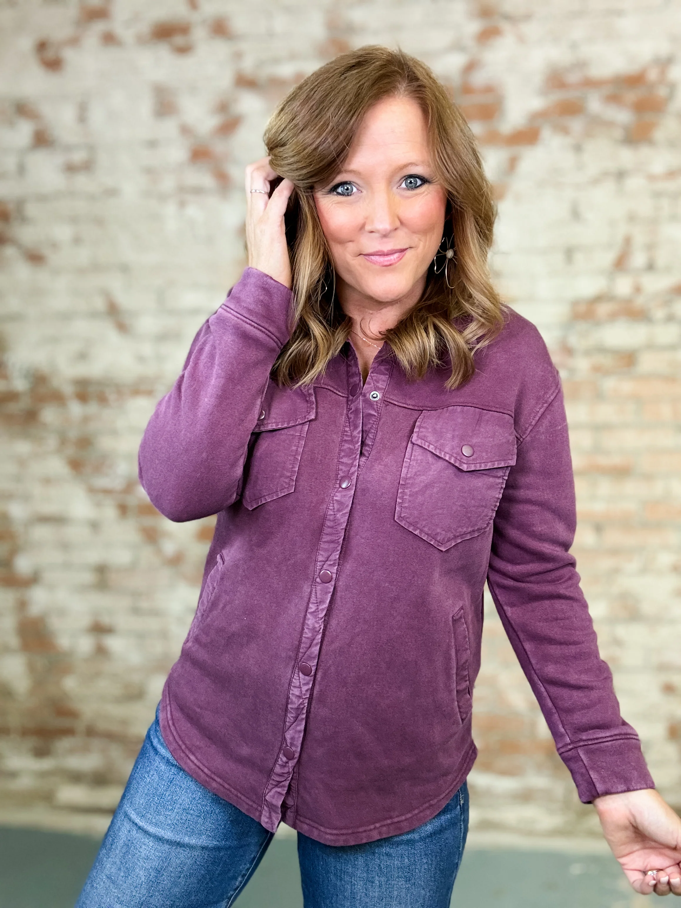 Venetta Plum Shacket - Image 4