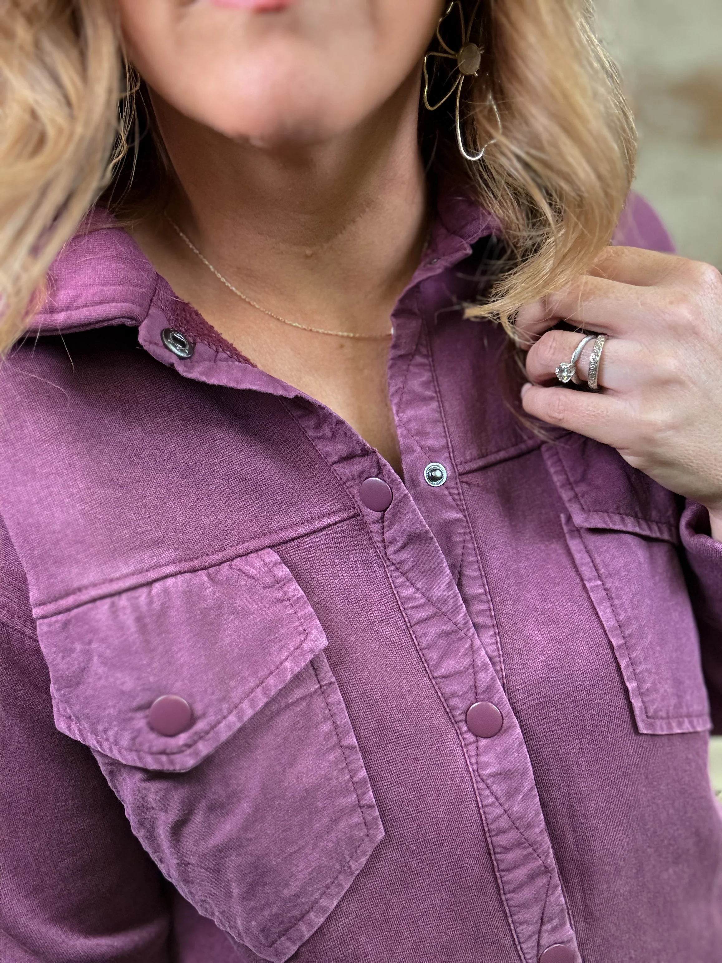 Venetta Plum Shacket - Image 5