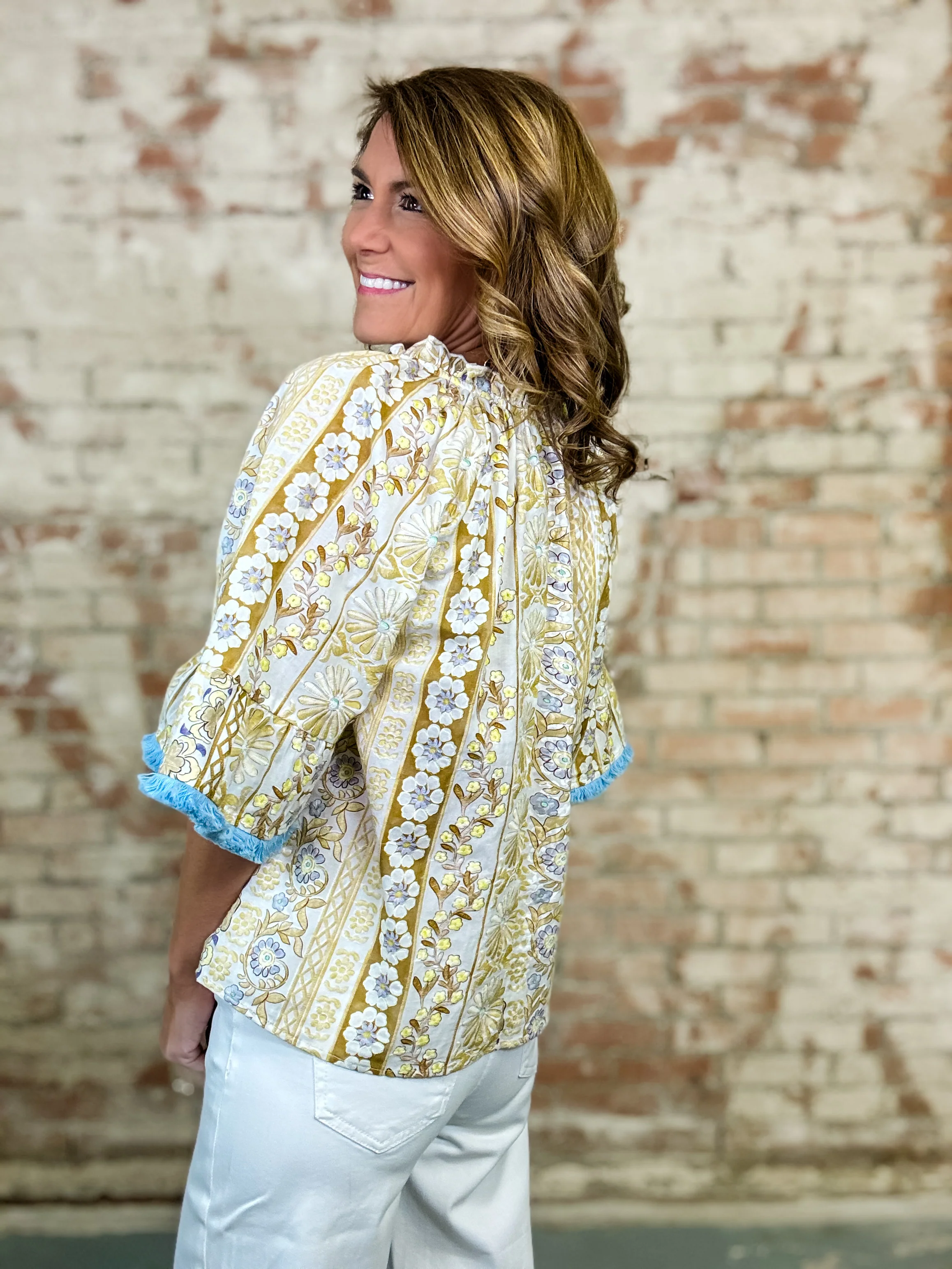 Vienna Tassel Embroidered Top - Image 5