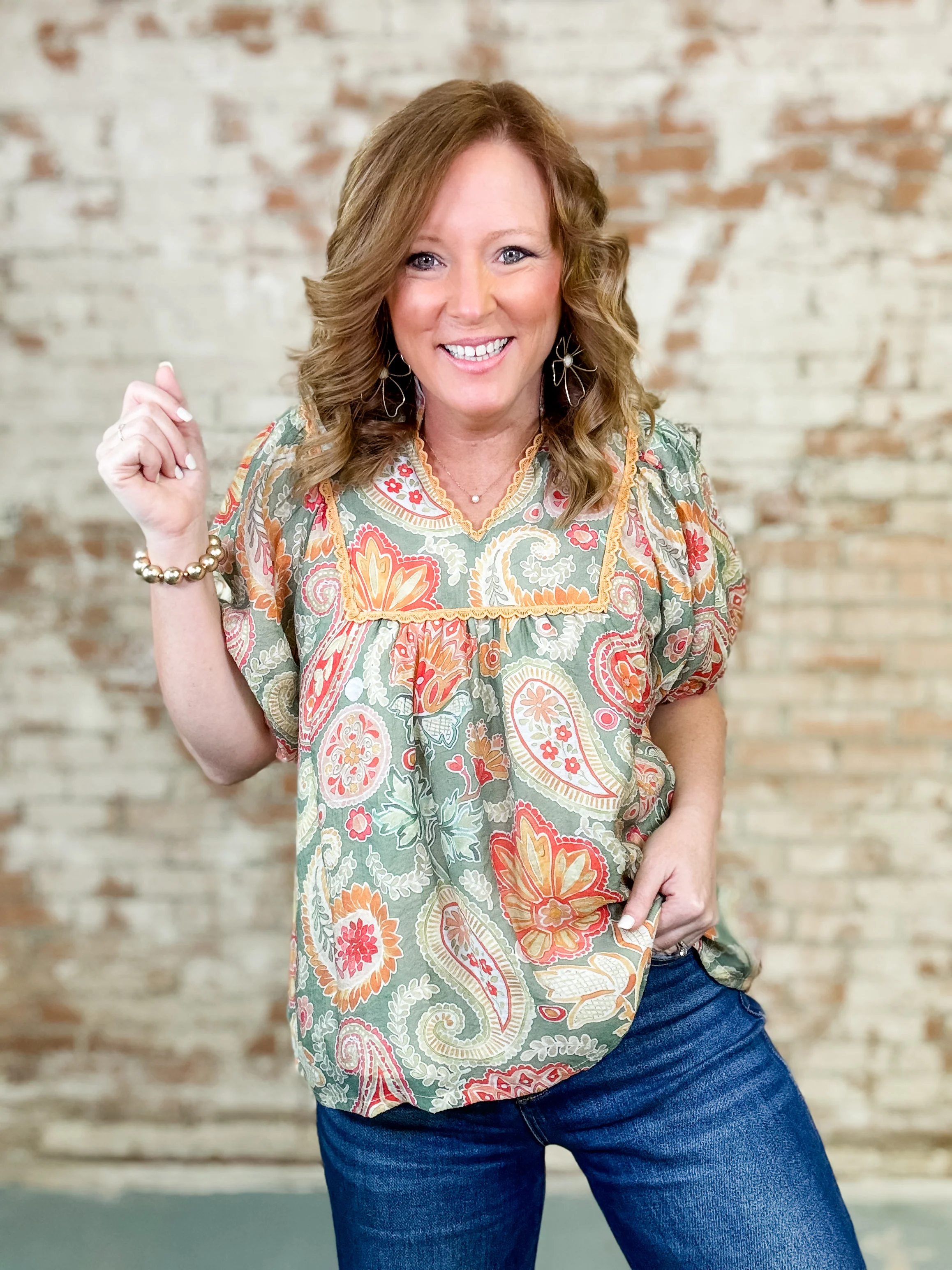 Wynn Paisley Print Top - Image 4